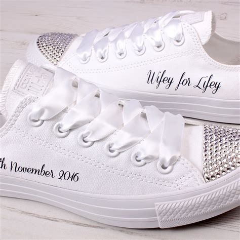 bride custom wedding sneakers.